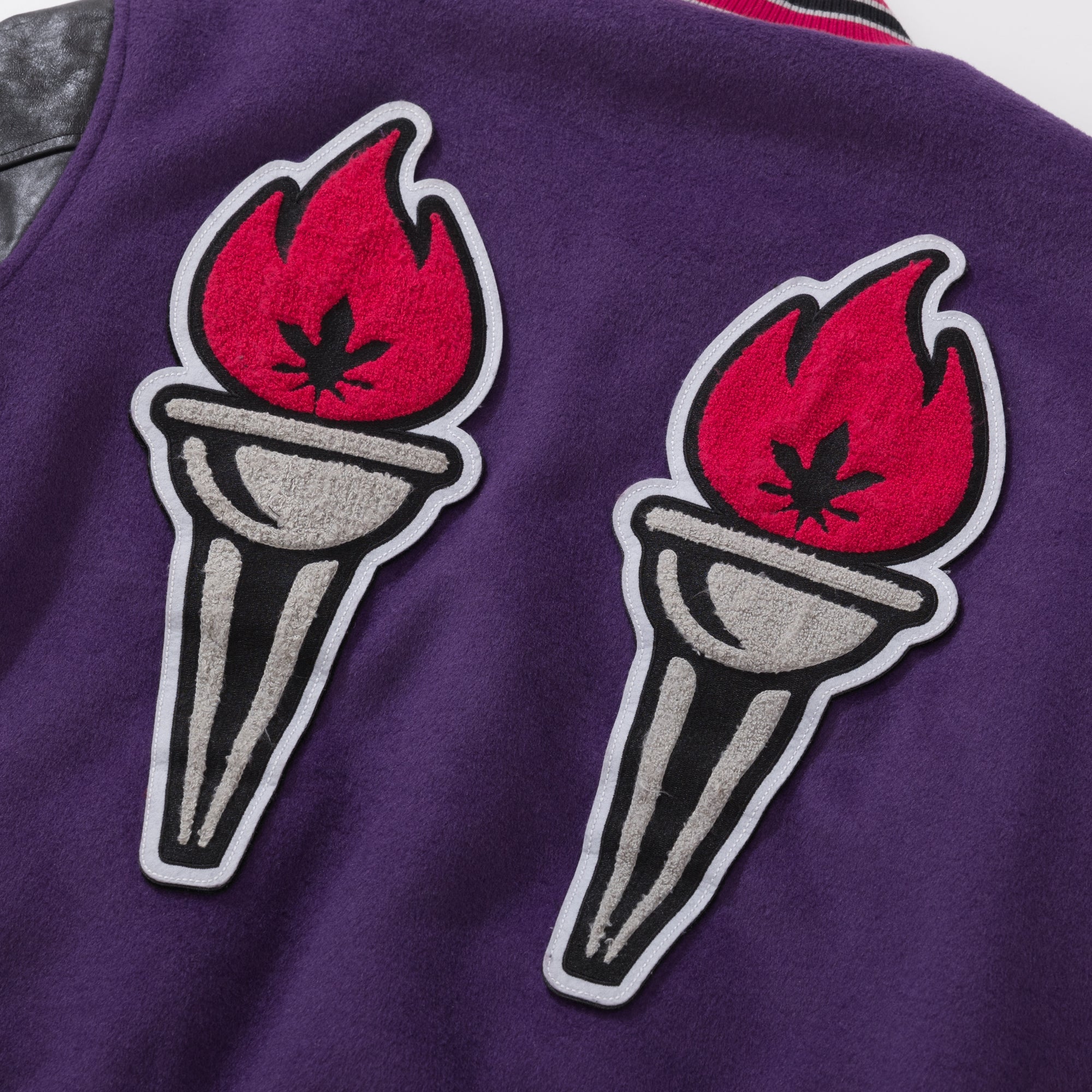 BURNIN* 11th Anniversary Underground Palace Velcro Patch Baseball Jacket - PSYLOS 1, BURNIN* 11th Anniversary Underground Palace Velcro Patch Baseball Jacket, Jacket, Burnin, PSYLOS 1